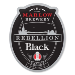 Rebellion Black Bottle Label