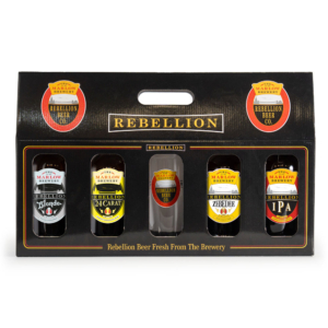 4 Golden Ales and Glass Gift Set